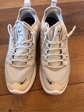 Nike Men’s Air Lightweight Sneakers — Light Beige & White